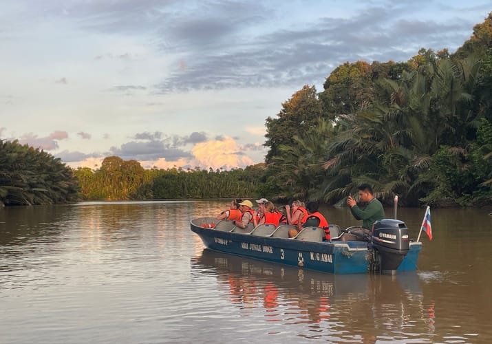 Indonesien Borneo flod uffe tur