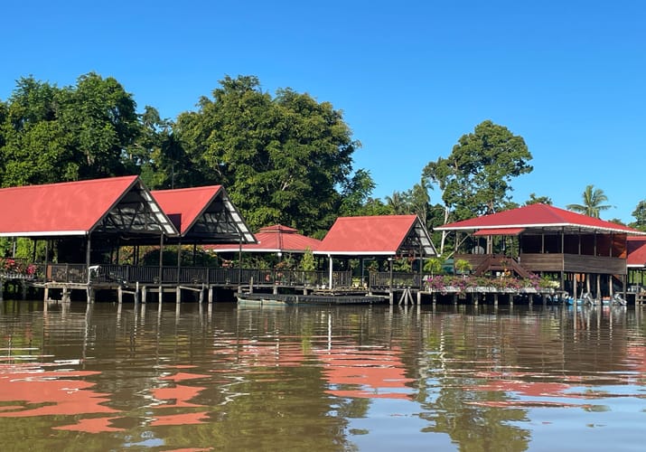 Indonesien Borneo flod uffe tur