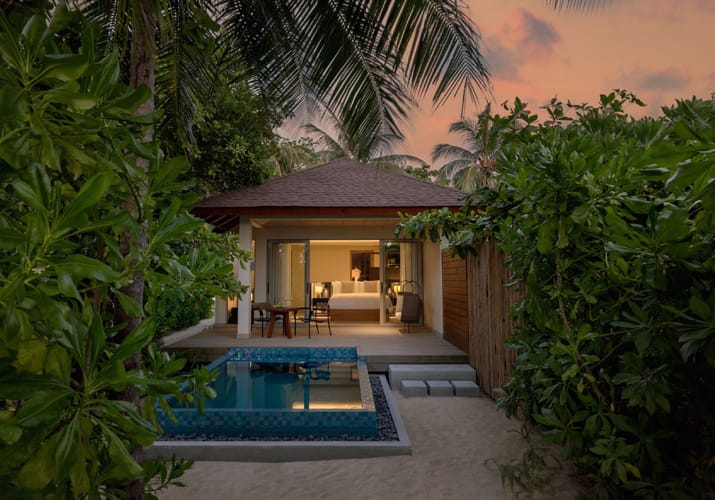 maldiverne avani plus beach pool villa exterior scaled