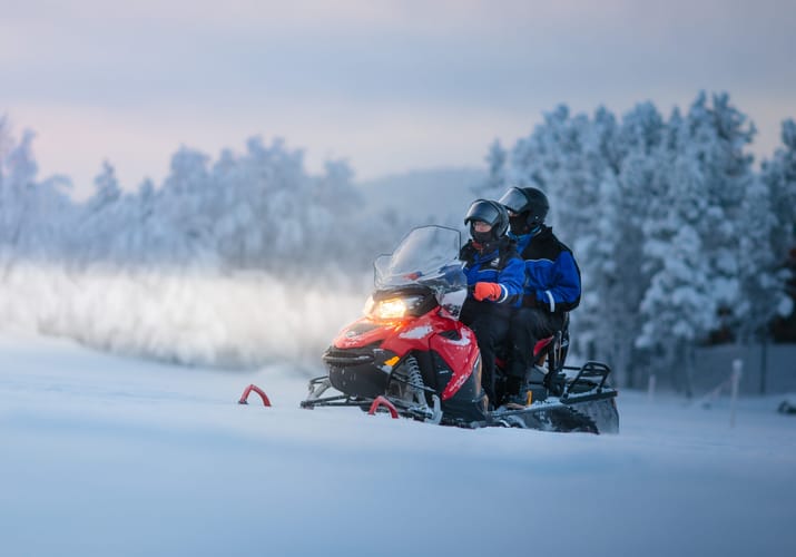 finland Lapland wilderness hotels snowmobile safari1 scaled