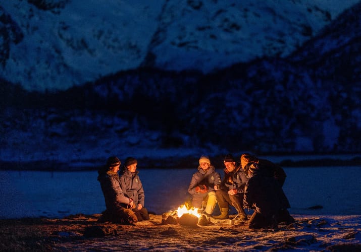 norway lofoten bonfire photo espen mills scaled