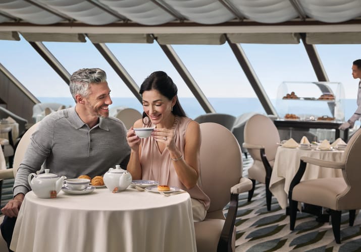 par drikker te i restaurant