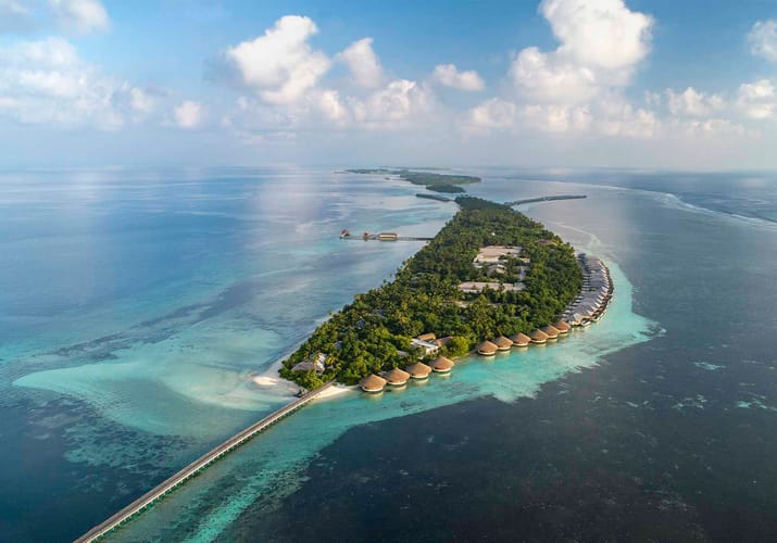 Rejser til Maldiverne, The Residence Maldives at Dhigurah, fra luften