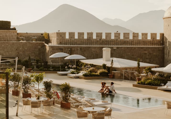 Montenegro Boka Bay Mamula Island Poolområde