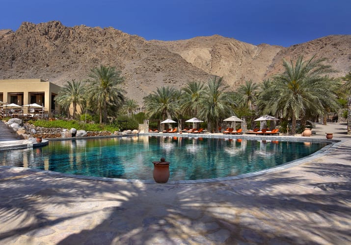 Oman Musandam Six Senses Zighy Bay Swimmingpool