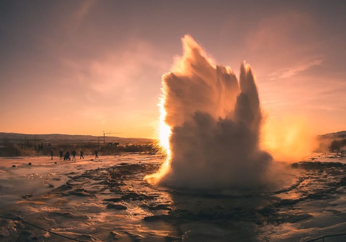 Island, geyser